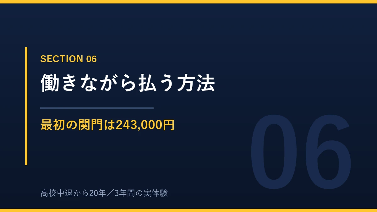 働きながらS高の学費を払う方法と初年度243,000円の準備