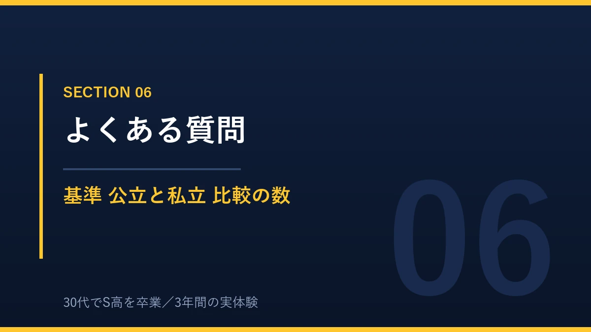 通信制高校の選び方についてのよくある質問